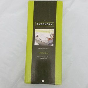 NIB Everyday Stainless Steel Smoker Box